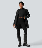 Doudoune PuffFlex col montant double zip avec passants pouces avec poches
