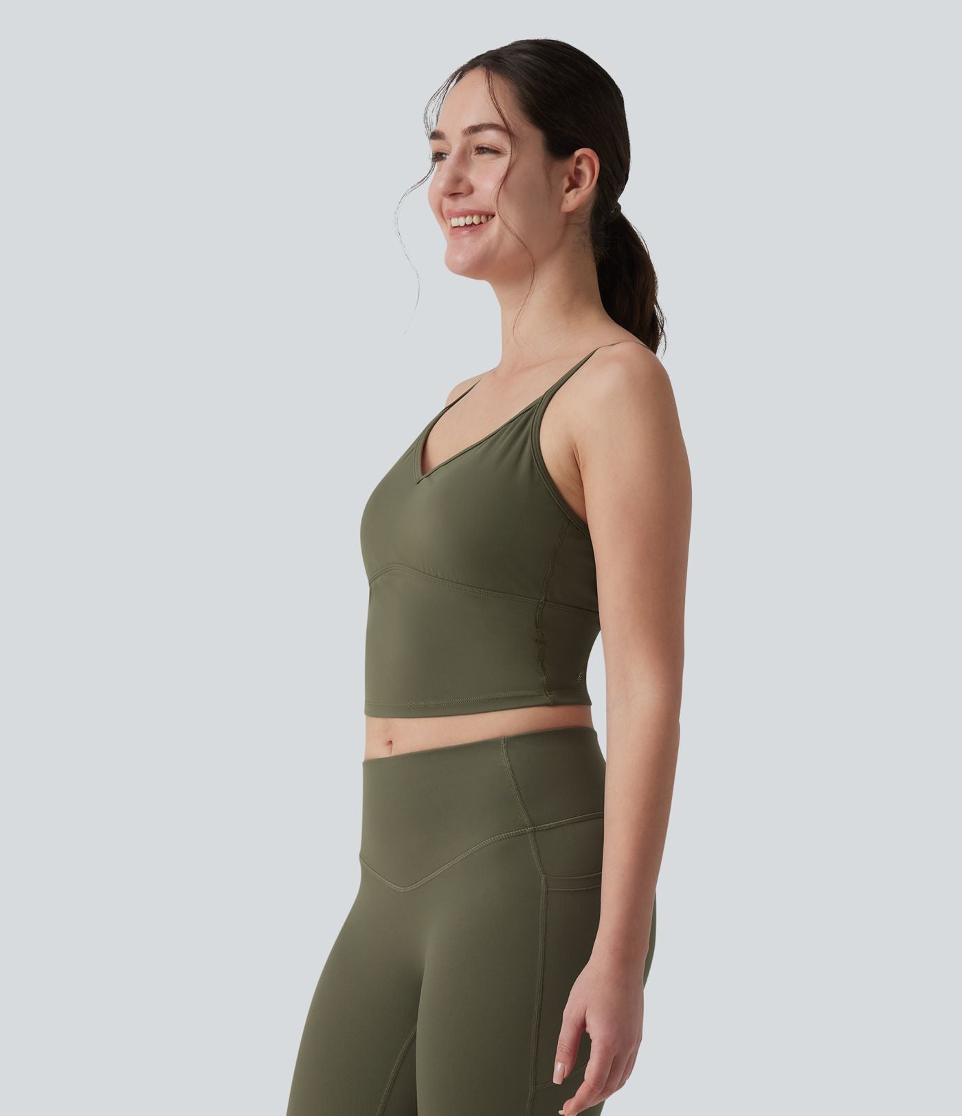 Brassière de sport SoftlyZero™ Plush maintien léger bretelles croisées dos nu
