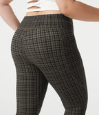 Legging de yoga grande taille Halara UltraSculpt™ taille haute à carreaux avec cordon ajustable et poches