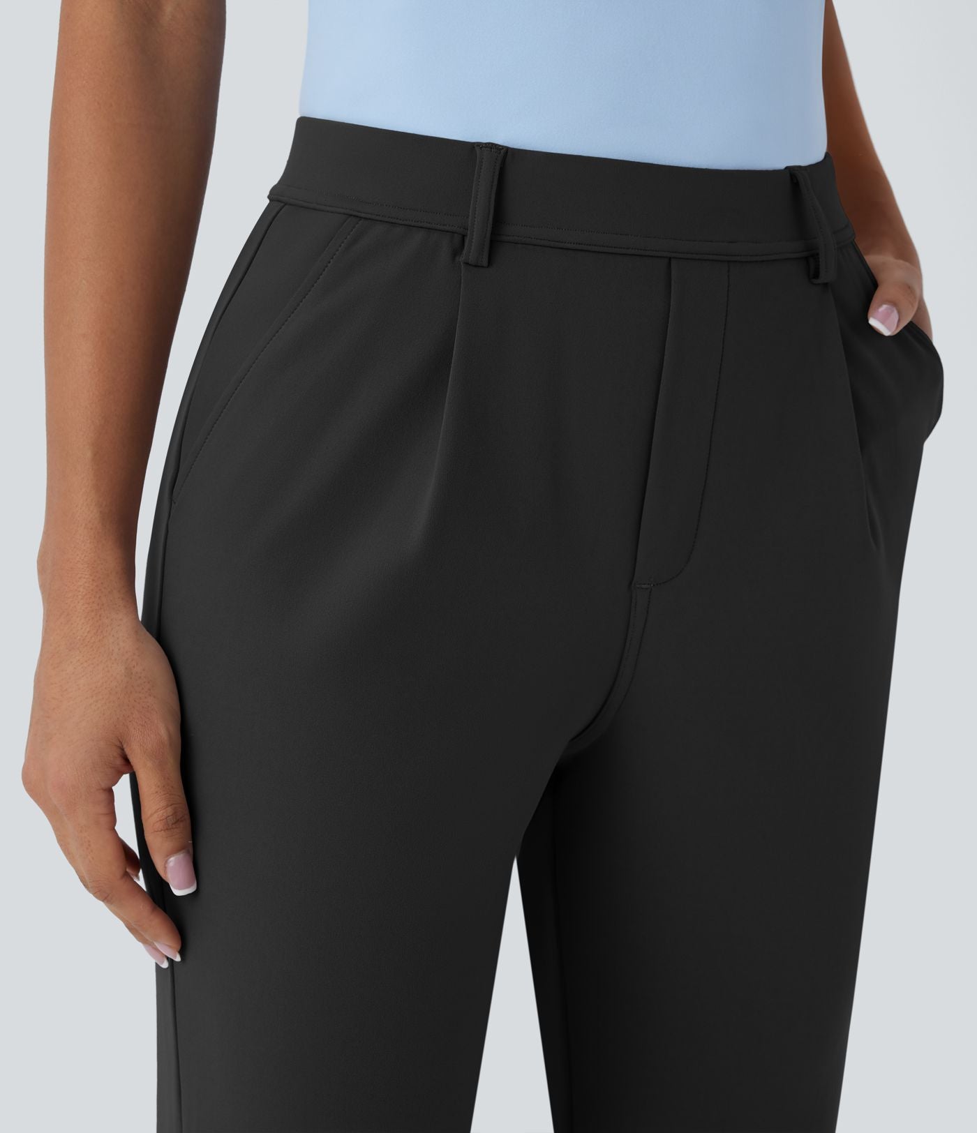 Pantalon de travail fuselé longueur cheville taille haute Halara Flex™ DayStretch avec poches