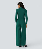 Combinaison de cérémonie à manches longues, coupe large avec poches latérales et zip invisible - Édition Easy Peasy