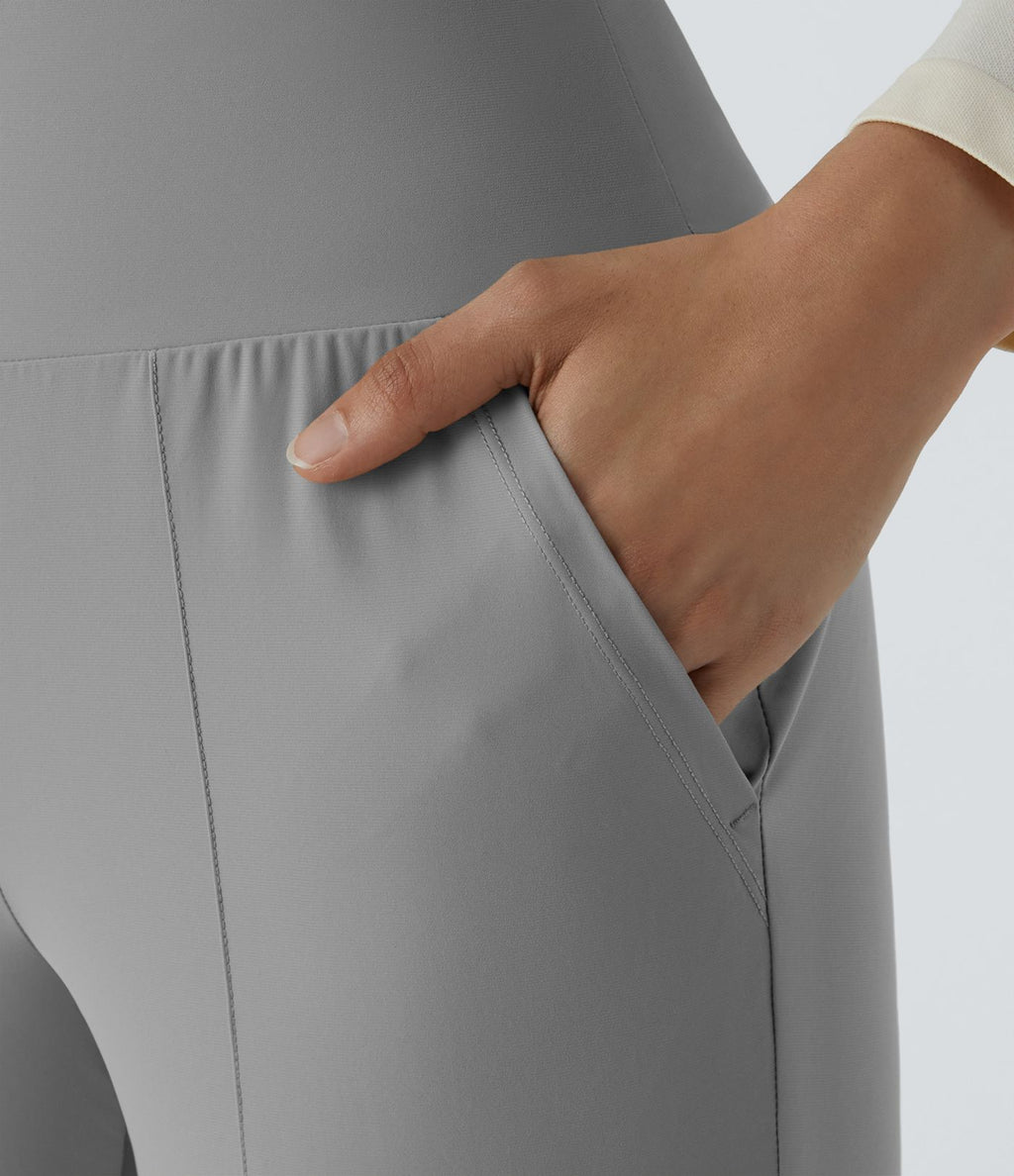 Jogging Casual Uni Taille Haute Poche Latérale