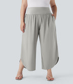 Pantalon tailleur gainant taille haute avec poches Halara Flex™