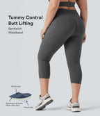 Jupe-short de tennis courte 2-en-1 gainante taille haute avec poches