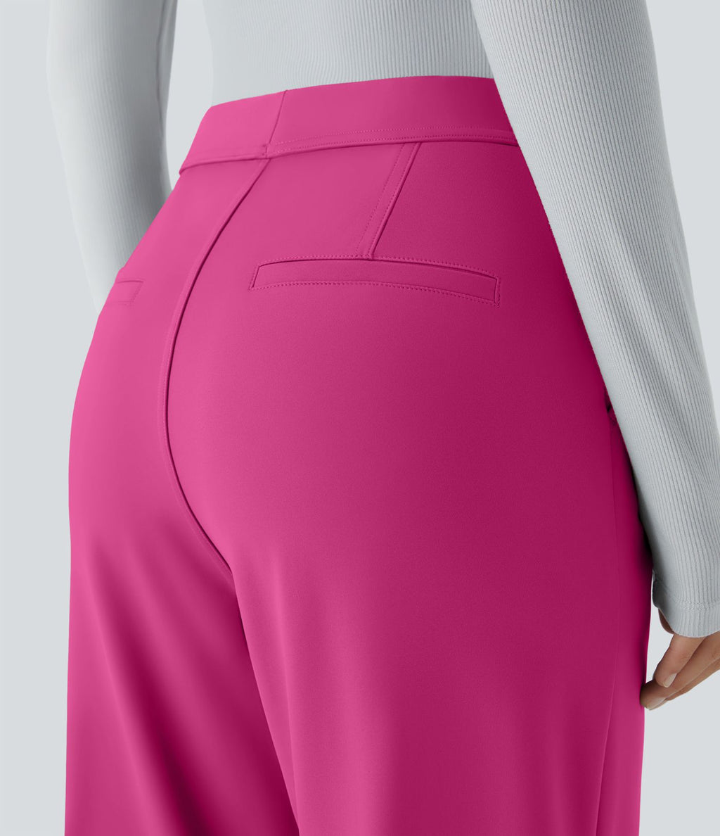 Pantalon tailleur évasé taille haute Halara Flex™ DayStretch avec poches