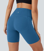 Short cycliste 17,5 cm d'entraînement gainant galbant taille haute avec poches Halara UltraSculpt™