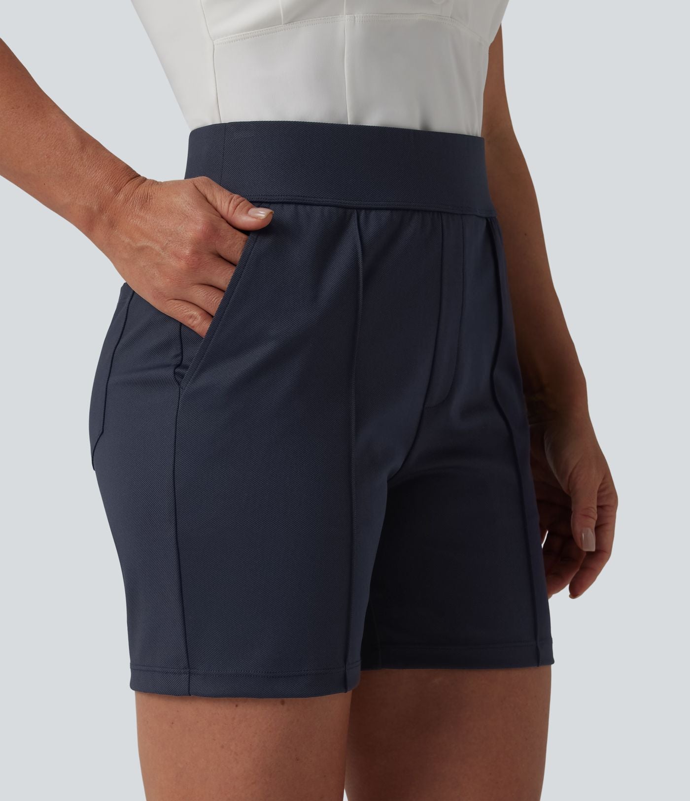 Short de golf séchage rapide taille mi-haute avec poches 12,5 cm - Golf Tee - UPF40+