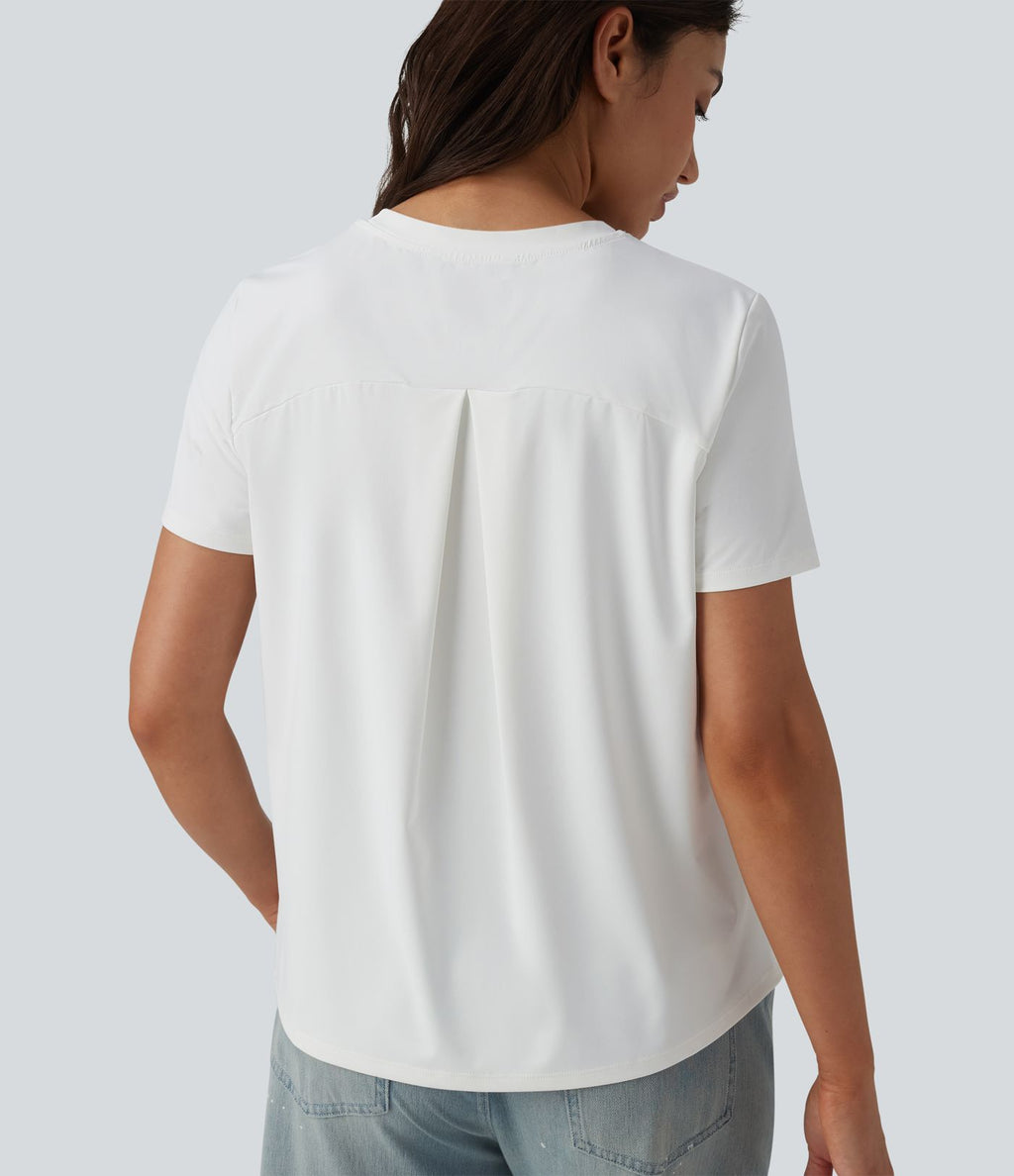T-shirt casual col rond à manches courtes – UPF 40+