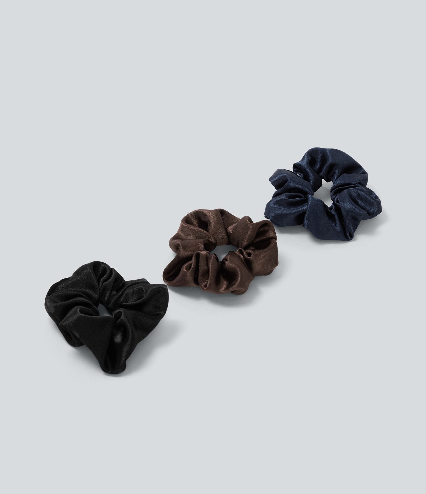 Lot de 3 chouchous unis en satin