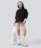 Sweat-shirt à capuche décontracté manches longues coupe décontractée
