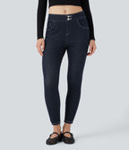 Legging denim Halara Flex™ 7/8 taille mi-haute avec poches