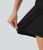 Short de running 2-en-1 SoftlyZero™ Airy 8cm effet frais InstantCool taille haute avec lien devant, mesh contrasté, poches et protection solaire UPF50+