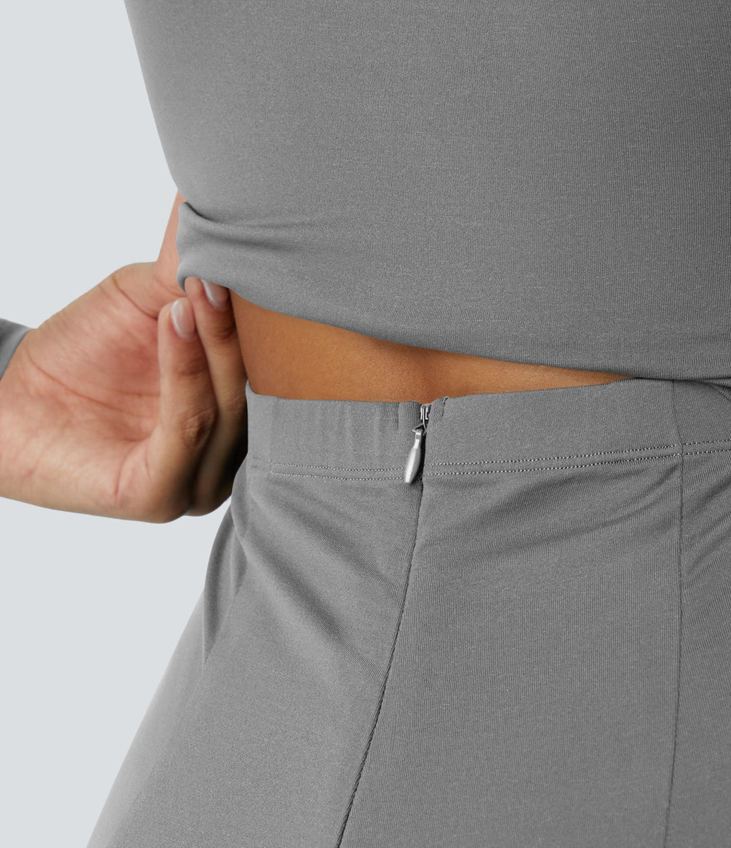 Combinaison de cérémonie à manches longues, coupe large avec poches latérales et zip invisible - Édition Easy Peasy