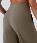 Pantalon de yoga droit gainant taille haute avec poches Halara UltraSculpt™