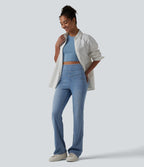 Jean Halara Flex™ taille haute évasé slim décontracté avec poches