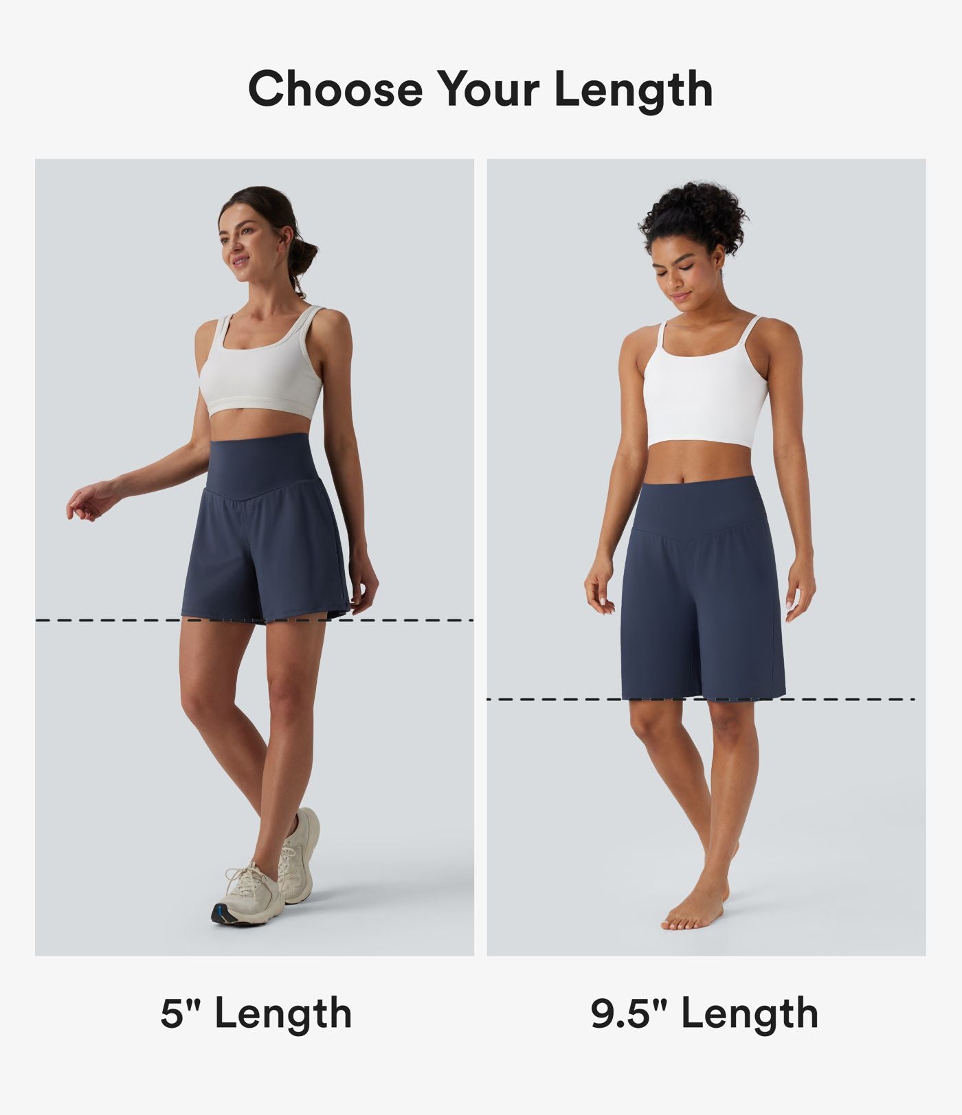 Short de yoga SoftlyZero™ Airy taille haute effet frais InstantCool avec poches 12,5 cm
