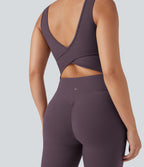 Combinaison de sport Halara UltraSculpt™ col V gainante push-up à poches