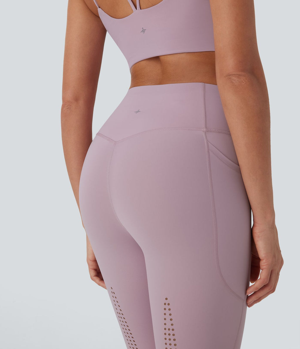 Legging 7/8 de yoga gainant galbant taille haute avec poches Halara UltraSculpt™