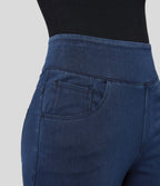 Halara Flex™ Jean Large Travail à Taille Haute Poches Multiples et Tricot Extensible