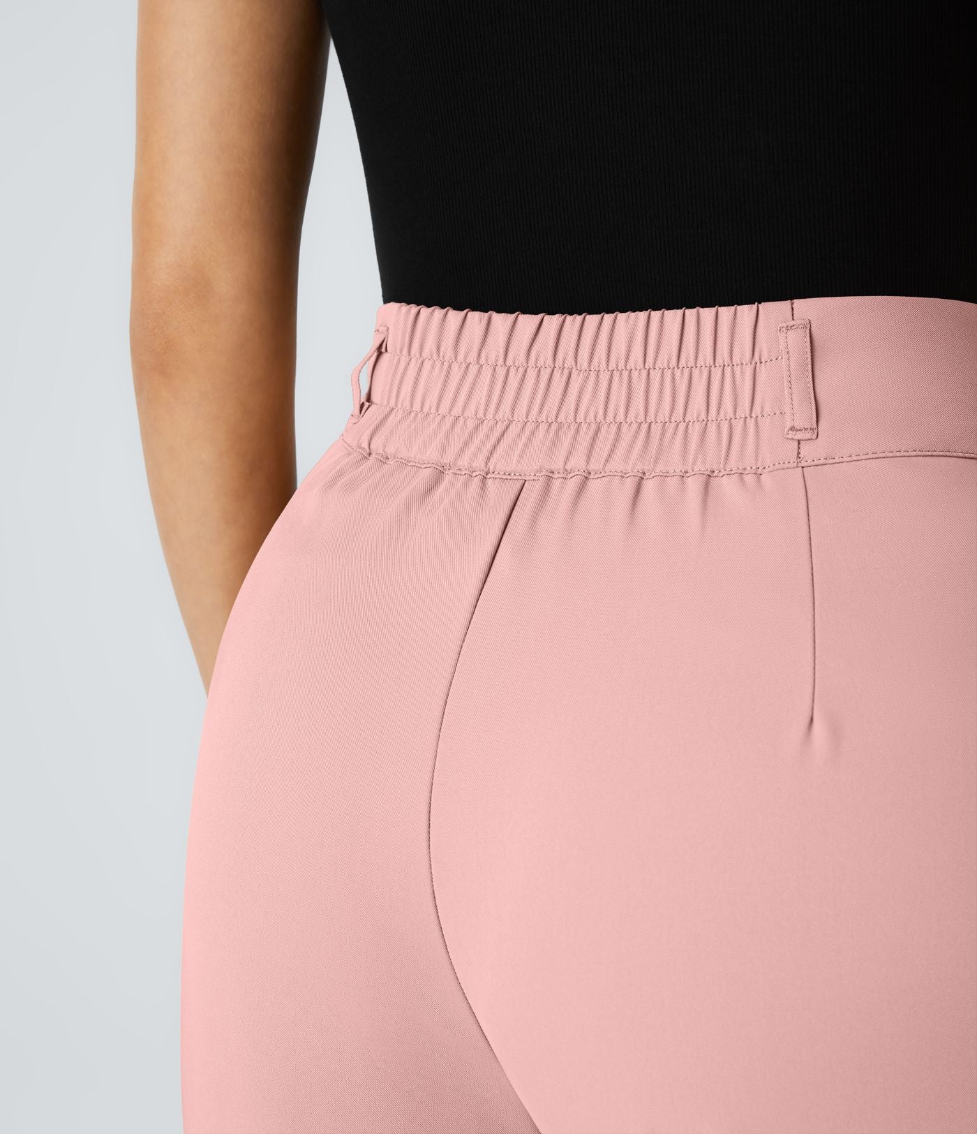 Pantalon de travail Halara Flex™ droit froncé avec poche zippée, taille haute