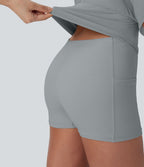 Robe SoftlyZero™ Airy de danse mini 2-en-1 dos nu, col U, bretelles croisées, poches latérales et effet frais InstantCool, accès facile Easy Peasy