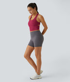 Softlyzero™ Plush Plus Débardeur Yoga Crop à Col U Plongeant Dos Nu Dos Nageur Découpé - UPF50+