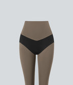 Legging 7/8 d'entraînement gainant taille haute avec sous-vêtement intégré antibactérien et poches Halara UltraSculpt™