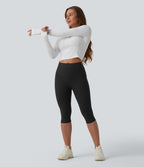 Legging sculptant d'entraînement corsaire Halara UltraSculpt™ taille haute galbant gainant avec poches