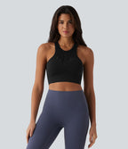 Brassière de sport yoga OneForm sans couture Flow maintien léger avec découpes et soutien-gorge intégré