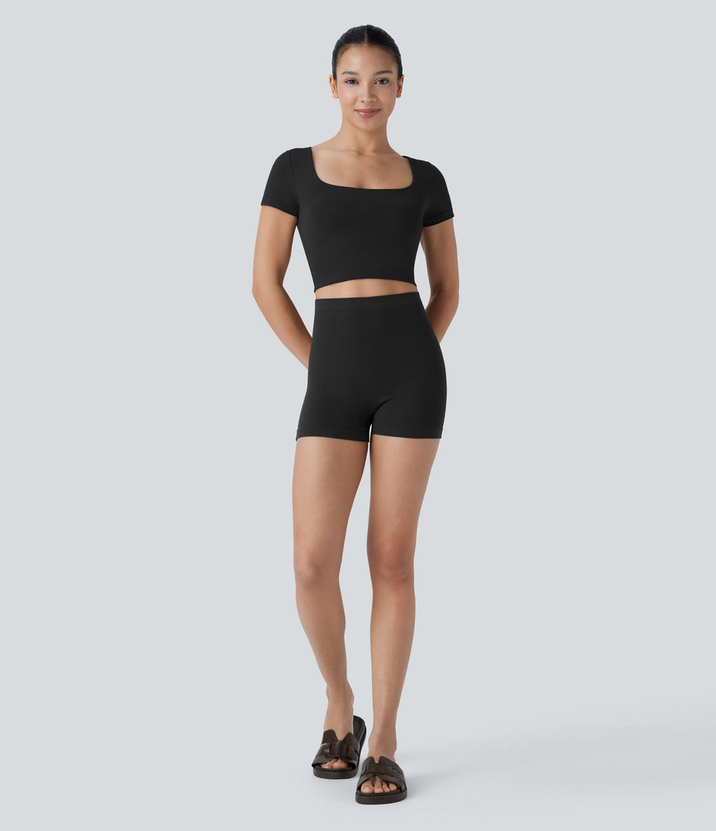 Short d'intérieur lisse taille basse sans couture OneForm Seamless Flow