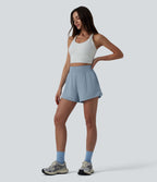 Short sport 2-en-1 taille haute réfléchissant à séchage rapide Breezeful™ avec poches