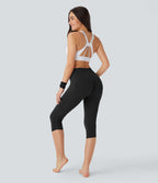 Legging yoga pedal pusher taille haute froncé sans couture OneForm Seamless Flow