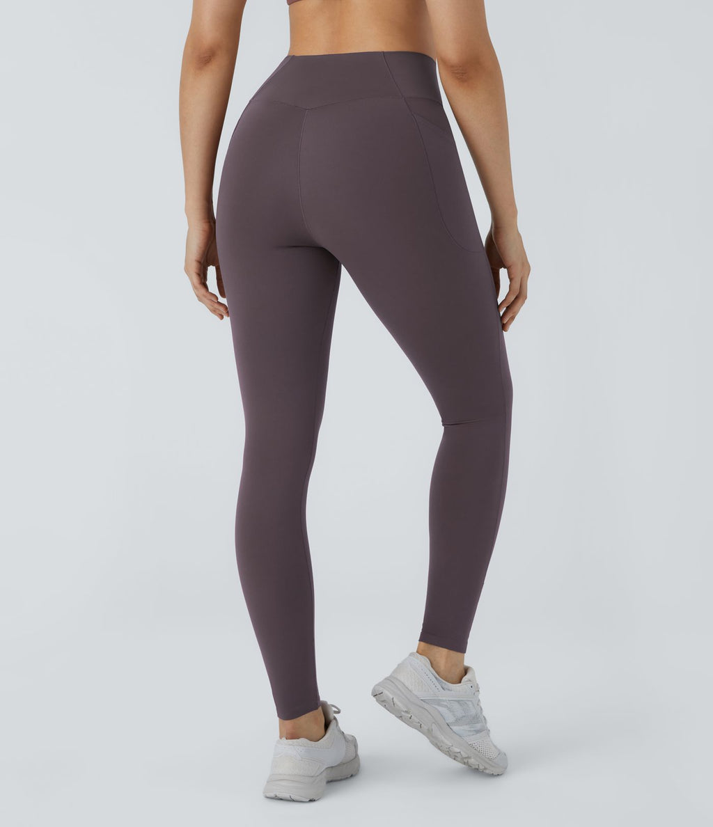 Patitoff™ 2.0 Legging Yoga Résistant Poils d'Animaux Taille Haute Croisée Poches Latérales