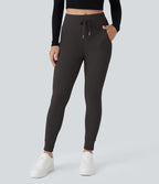 Jogging taille haute Softlyzero™ Plush avec cordon de serrage et poches latérales
