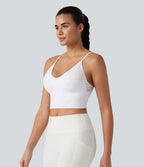 Débardeur de yoga court OneForm Seamless Flow à motif jacquard avec soutien-gorge intégré