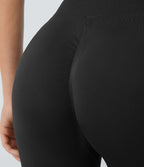 Legging taille haute froncé uni sans couture OneForm Seamless Flow