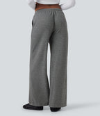 Pantalon baggy côtelé taille basse avec cordon de serrage et poches
