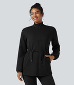 Veste décontractée SpacerTek™ col montant, manches longues avec cordon de serrage et poches