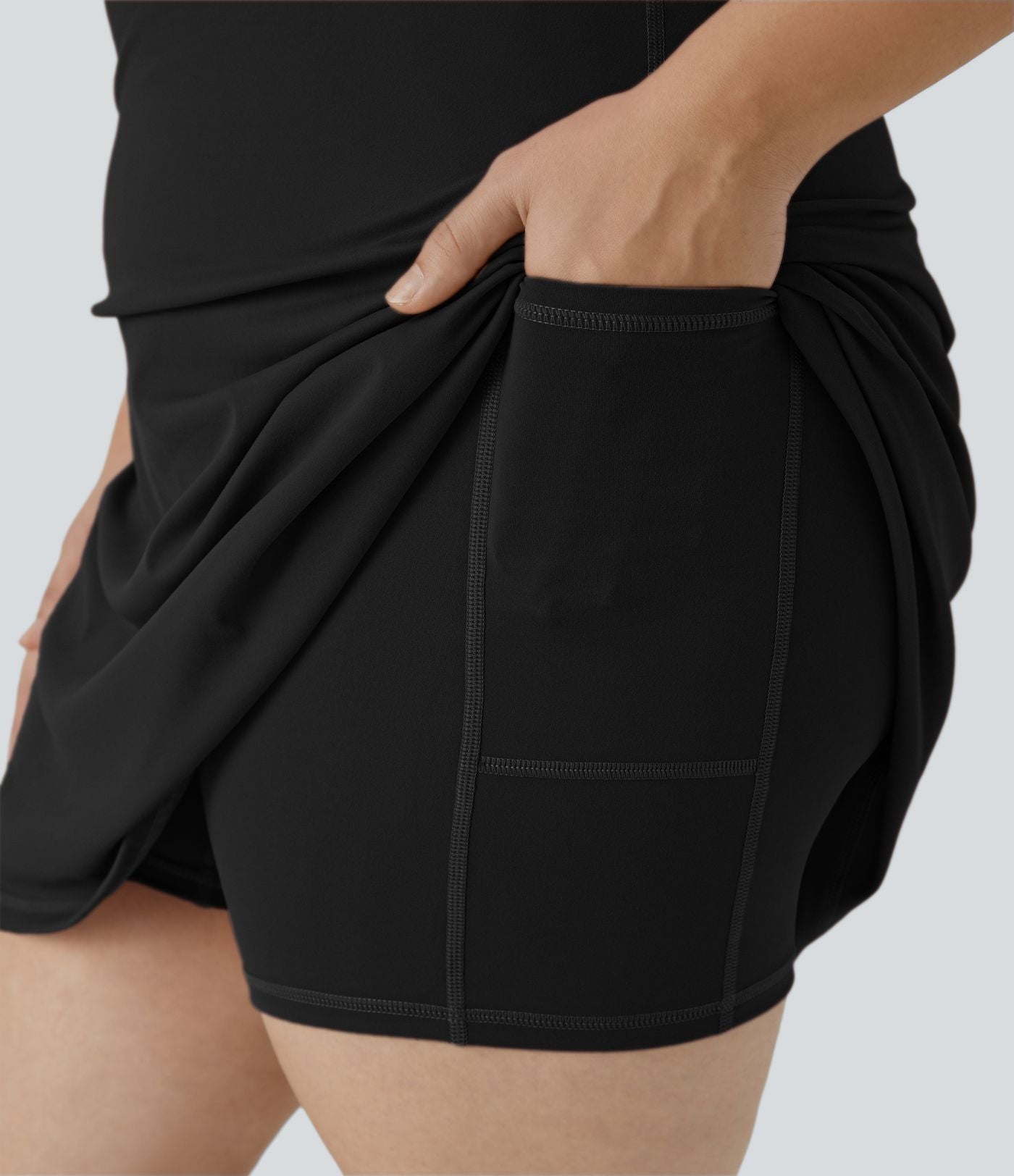 Quotidien Softlyzero™ Plush Robe d'Activité Grande Taille Fluide 2-en-1 à Dos Nu Style Wannabe Longue avec Ajustable et Bretelles Réglables
