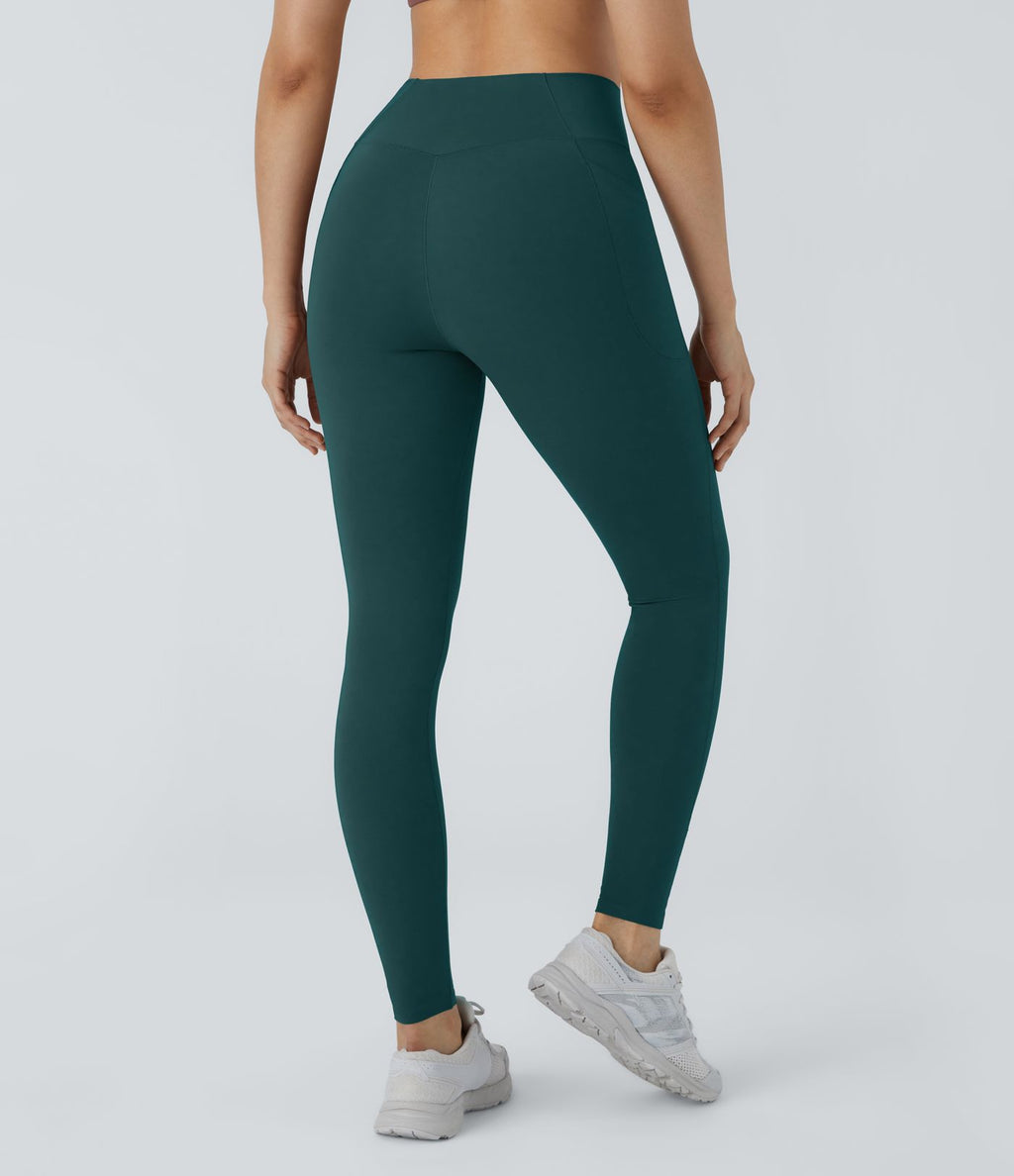 Patitoff™ 2.0 Legging Yoga Résistant Poils d'Animaux Taille Haute Croisée Poches Latérales