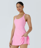 Robe de sport dos nu torsadée A-C