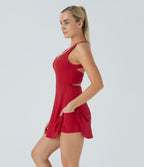 Robe de sport dos nu torsadée A-C