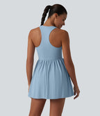 Robe sport de tennis mini Breezeful™ 2-en-1 séchage rapide col V dos nageur avec brassière intégrée à poches — édition Easy Peasy