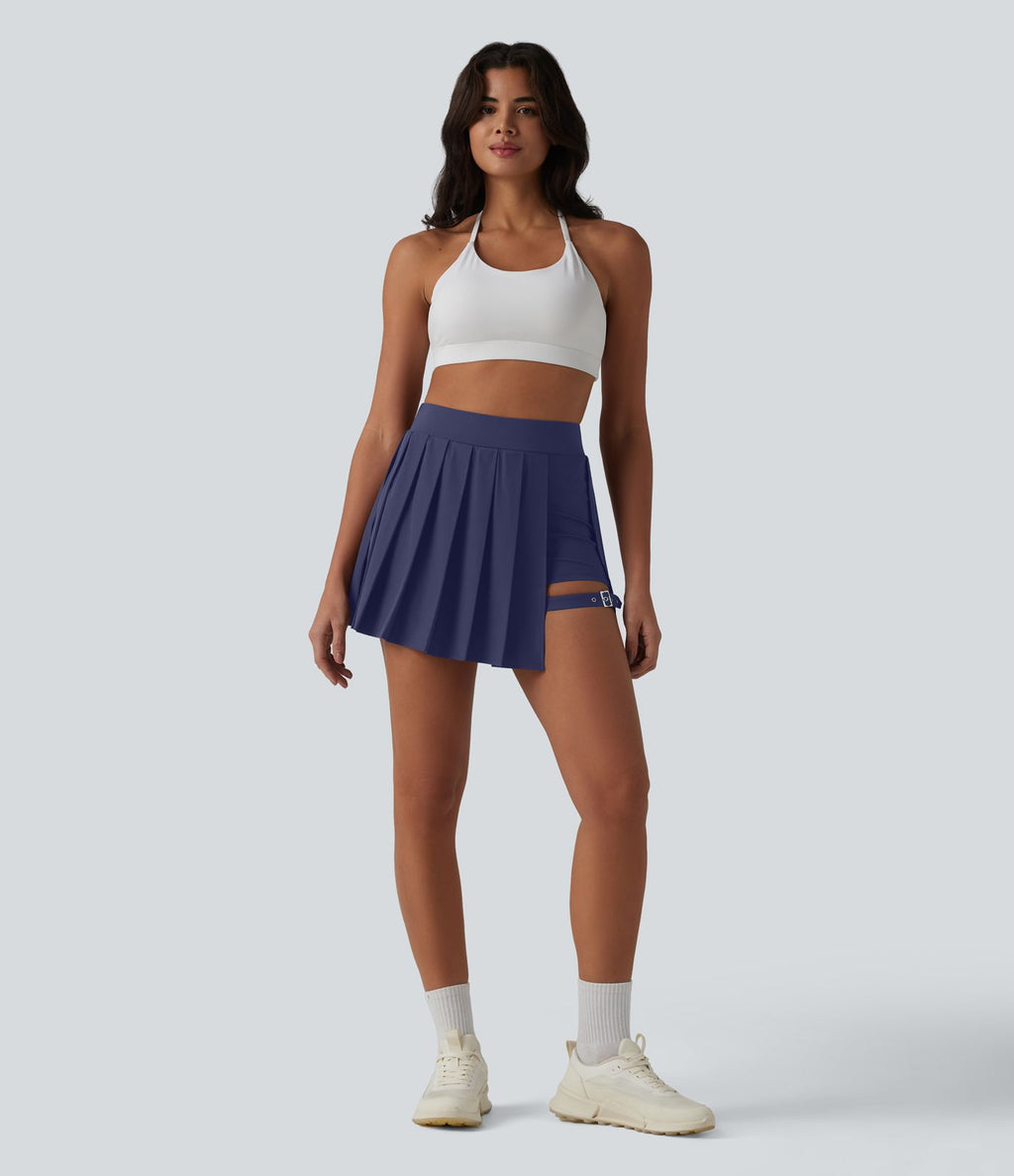 Jupe courte plissée 2-en-1 Breezeful™ taille haute séchage rapide avec poche et boucle ajustable