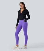 OneForm Seamless Flow Legging 7/8 yoga taille haute gainant et sculptant avec poches