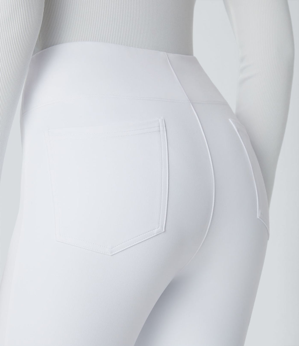 Pantalon tailleur fuselé taille haute Halara Flex™ avec poches