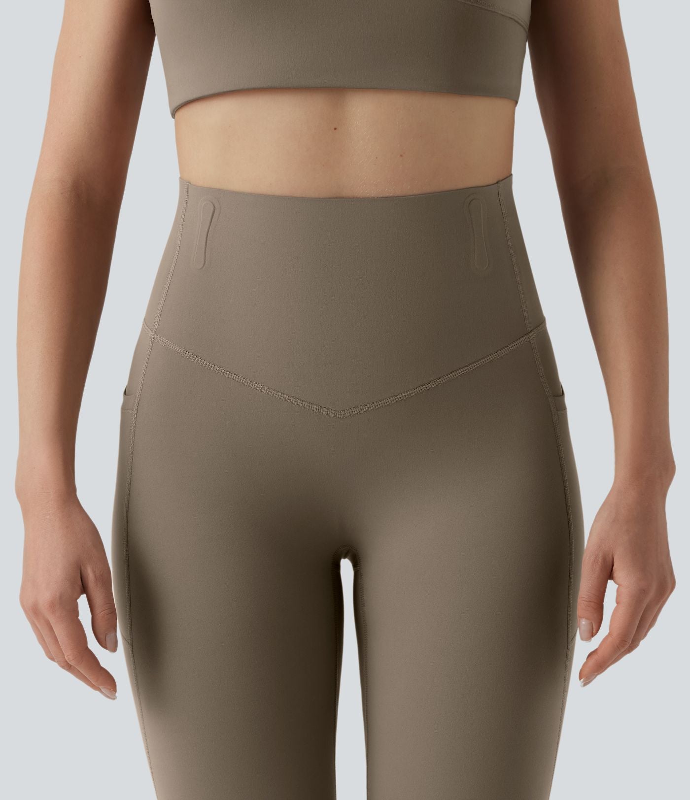 Legging 7/8 de yoga taille haute gainant sculptant anti-roulottage Halara UltraSculpt™ avec poches