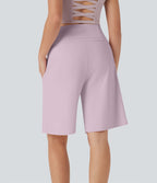 Bermuda SoftlyZero™ Airy de yoga taille haute avec poches multiples et effet frais InstantCool