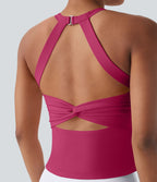Débardeur yoga SoftlyZero™ Plush à découpes A-D
