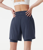 Short de yoga SoftlyZero™ Airy 2-en-1 taille très haute effet frais InstantCool 22,9 cm avec poches